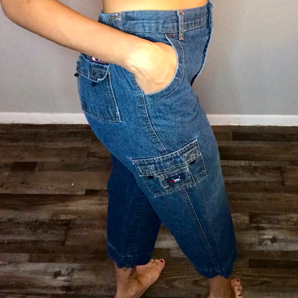 🖤3 for 25🖤Vtg 90s/Y2K Mall Goth Denim Pocket Industrial Ankle Skater Jeans